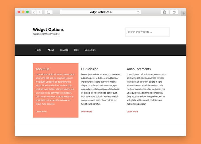 Create Genesis Widgetized Homepage