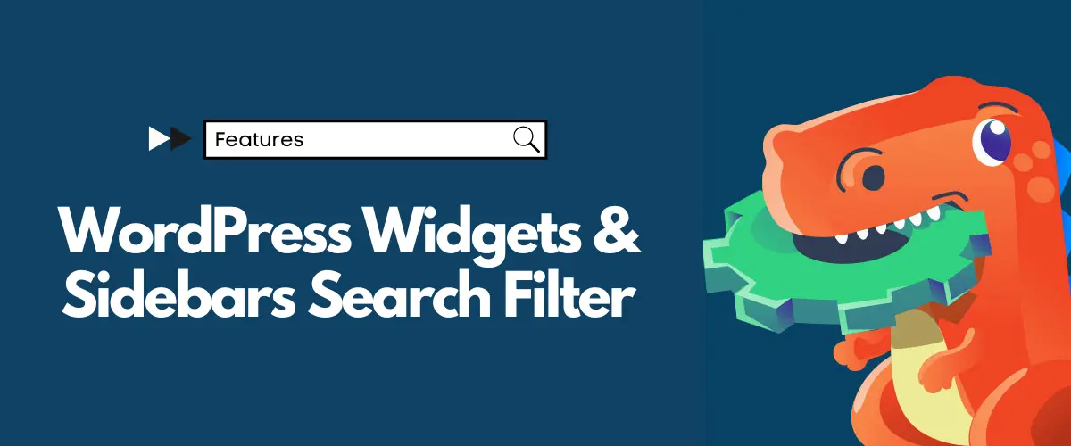 WordPress Widgets & Sidebars Search Filter